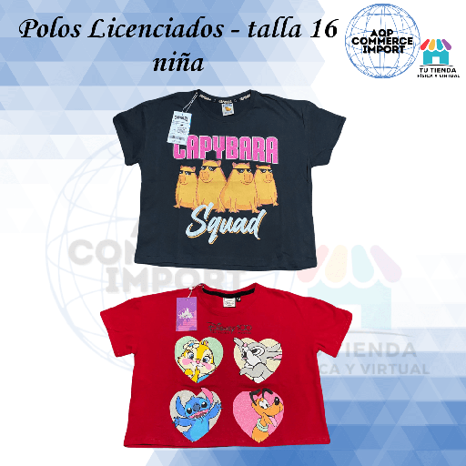POLO LICENCIADO TALLA 16