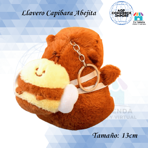 LLAVERO CAPIBARA ABEJITA