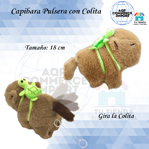 CAPIBARA BRAZALETE C/COLITA GIRATORIA