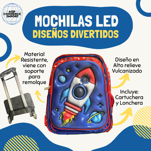 MOCHILAS LED 3 EN 1