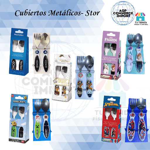 CUBIERTOS METÁLICOS - LICENCIADOS