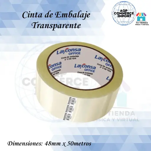 CINTA DE EMBALAJE TRANSPARENTE