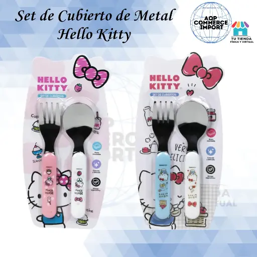 SET DE CUBIERTO - HELLO KITTY