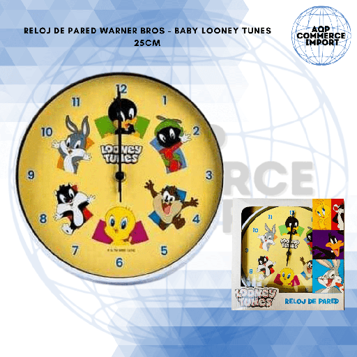 RELOJ DE PARED 25CM - WARNER BROS