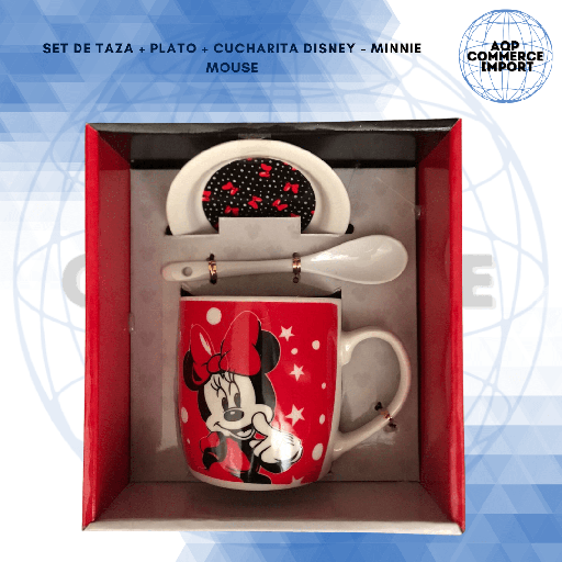 SET DE TAZA+PLATO+CUCHARITA DISNEY
