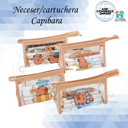 NECESER TRANSPARENTE CAPIBARA