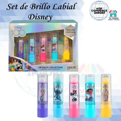 SET DE BRILLO LABIAL DISNEY