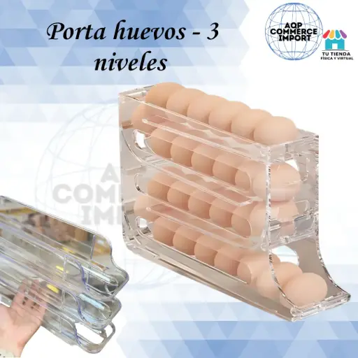 PORTA HUEVOS - 3 NIVELES