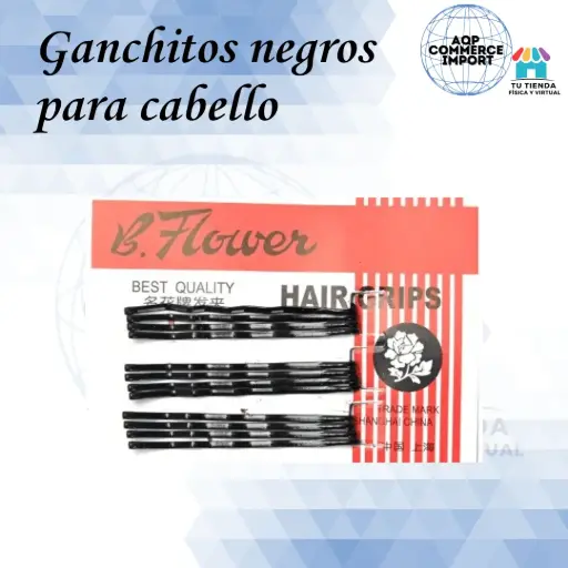 GANCHITOS NEGROS PARA CABELLO