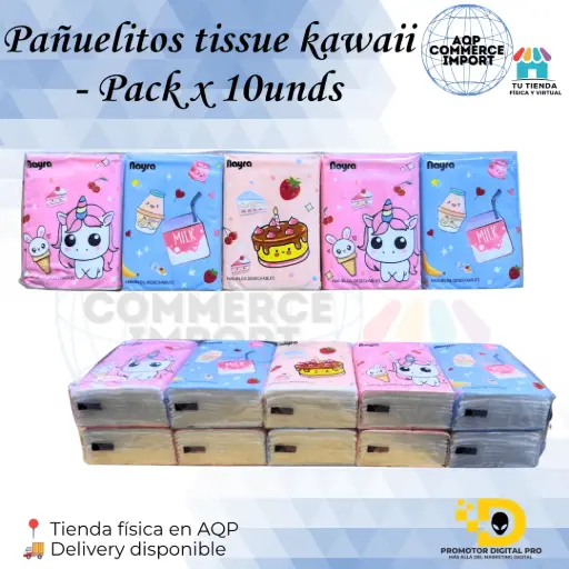 PAÑUELITOS TISSUE KAWAII