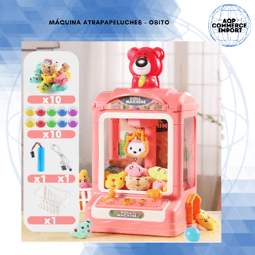 MINI MÁQUINA ATRAPAPELUCHES