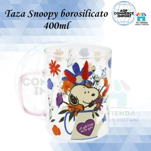TAZA SNOOPY BOROSILICATO 400ML