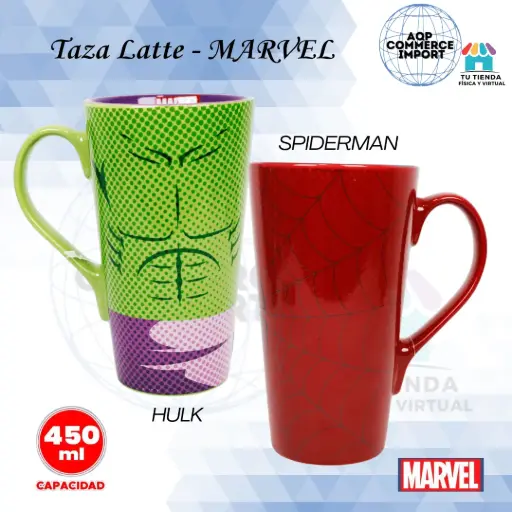 TAZA LATTE - MARVEL / VILLANAS