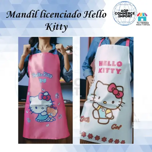MANDIL LICENCIADO HELLO KITTY 
