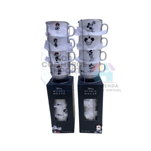 SET DE 4 TAZAS disney