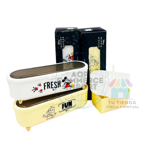 CONDIMENTEROS CON CUCHARAS DISNEY