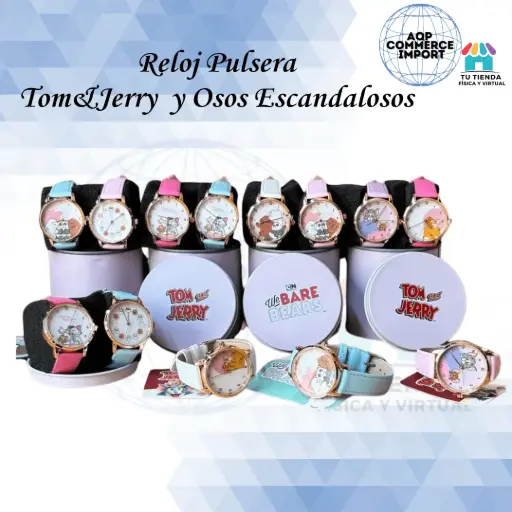 RELOJ DE PULSERA TOM&JERRY / OSOS ESCANDALOSOS