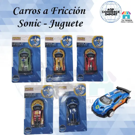 CARROS A FRICCIÓN SONIC - JUGUETE