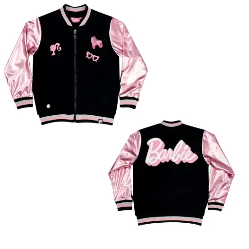 CASACA NEGRA/ROSADO BRILLANTE BARBIE - ARVAL