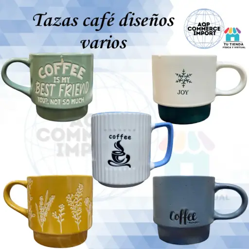 TAZAS CAFÉ DISEÑOS VARIOS
