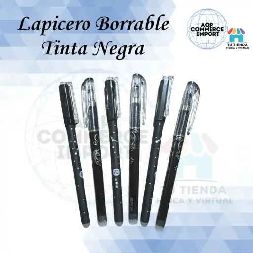 LAPICERO BORRABLE NEGRO ZODIACAL