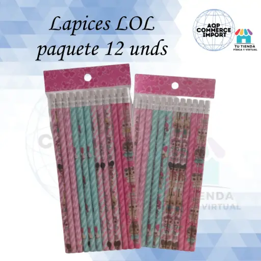 LÁPICES LOL PAQUETE 12UNDS