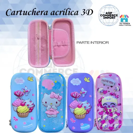 CARTUCHERA ACRÍLICA 3D