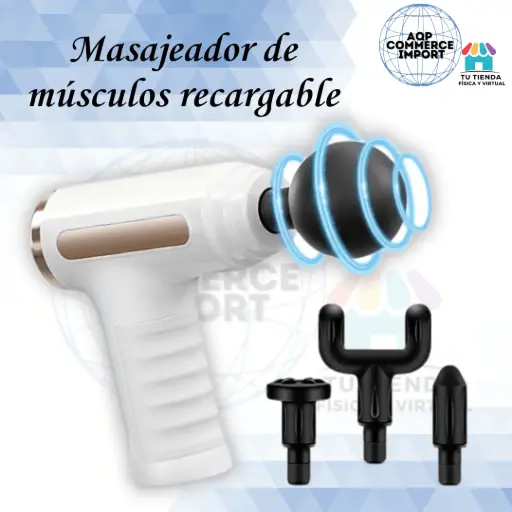 MASAJEADOR DE MÚSCULOS RECARGABLE