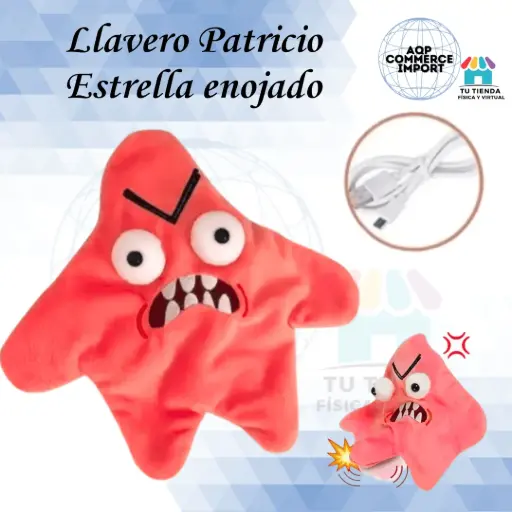 LLAVERO PATRICIO ESTRELLA ENOJADO