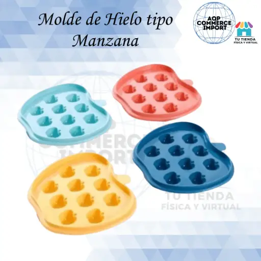 MOLDE DE HIELO TIPO MANZANA