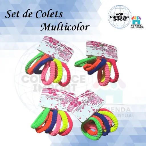 SET DE COLETS MULTICOLOR