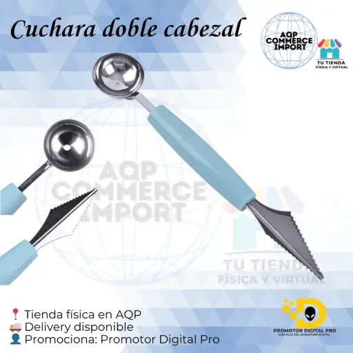 CUCHARA DOBLE CABEZAL