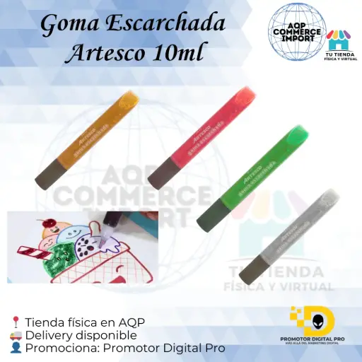 GOMA ESCARCHADA ARTESCO 10ML
