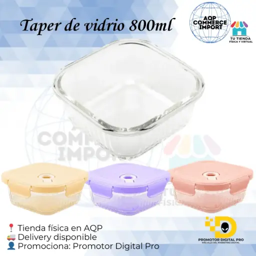 TAPER DE VIDRIO 800ML