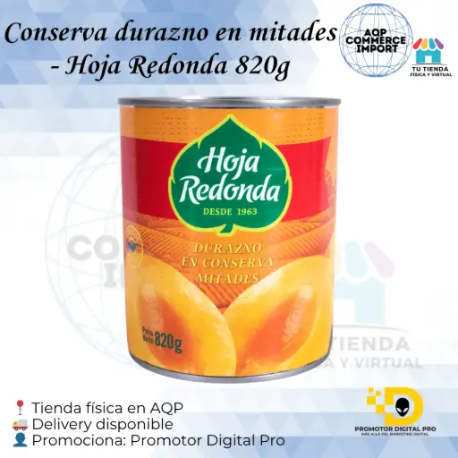CONSERVA DURAZNO - HOJA REDONDA