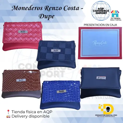MONEDEROS RENZO COSTA - DUPE