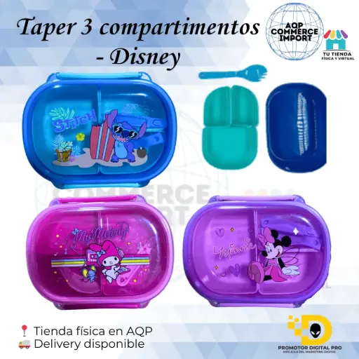 TAPER 3 COMPARTIMENTOS - DISNEY