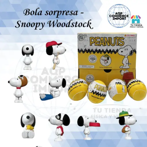 BOLA SORPRESA SNOOPY WOODSTOCK