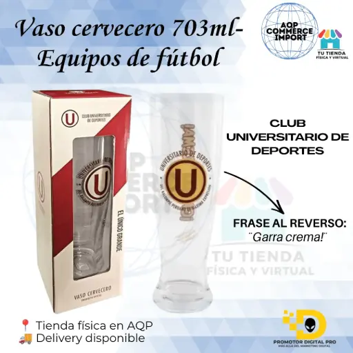 VASO CERVECERO - EQUIPOS DE FÚTBOL