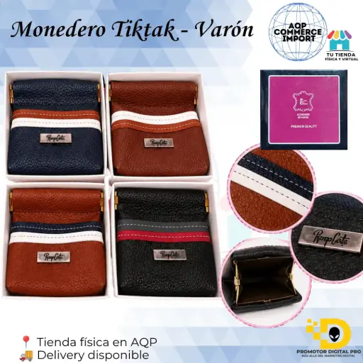MONEDERO TIKTAK - VARÓN