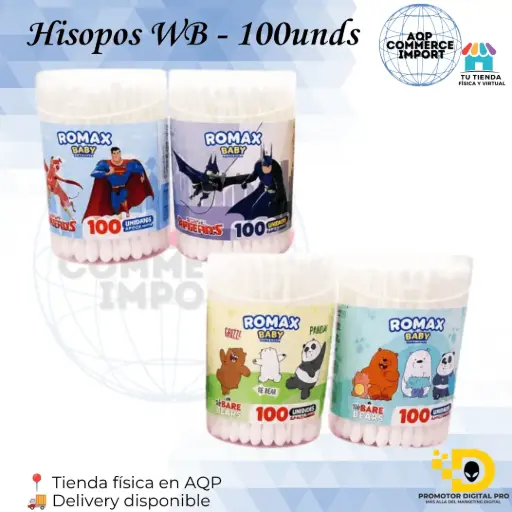 HISOPOS WB - 100 UNDS