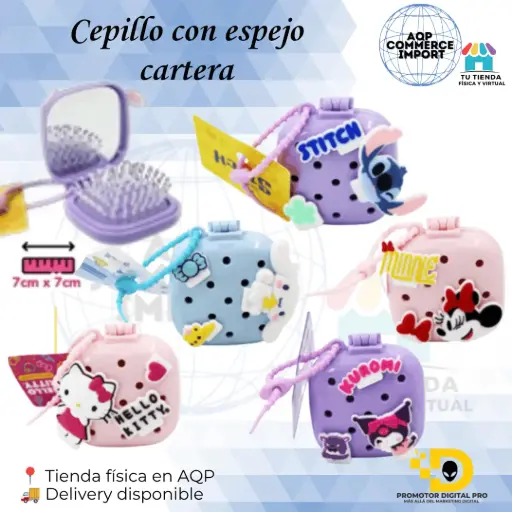 CEPILLO CON ESPEJO DE CARTERA