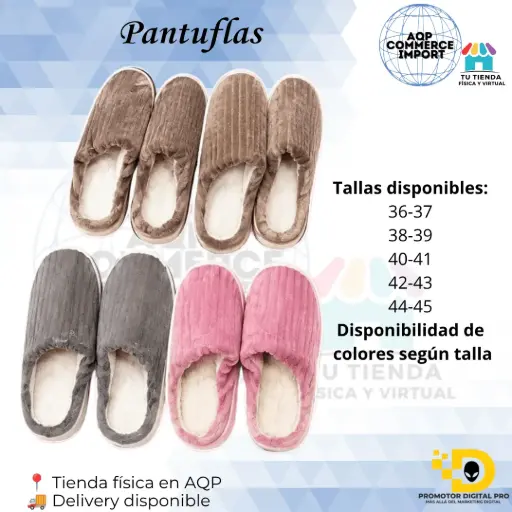 PANTUFLAS ACOLCHADAS