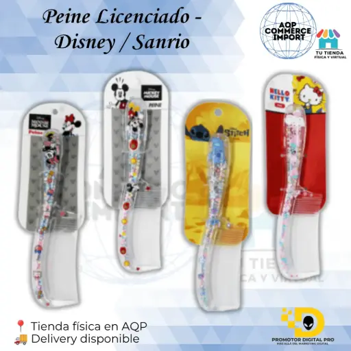 PEINE LICENCIADO - DISNEY / SANRIO