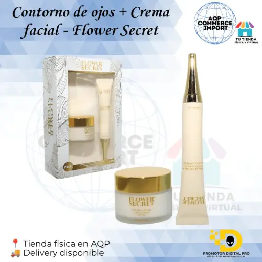 CONTORNO DE OJOS + CREMA FACIAL - FLOWER SECRET