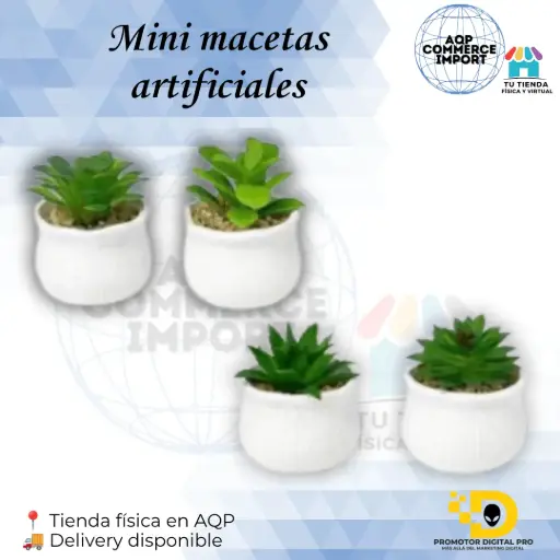 MINI MACETAS ARTIFICIALES