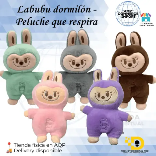 LABUBU DORMILON - PELUCHE QUE RESPIRA