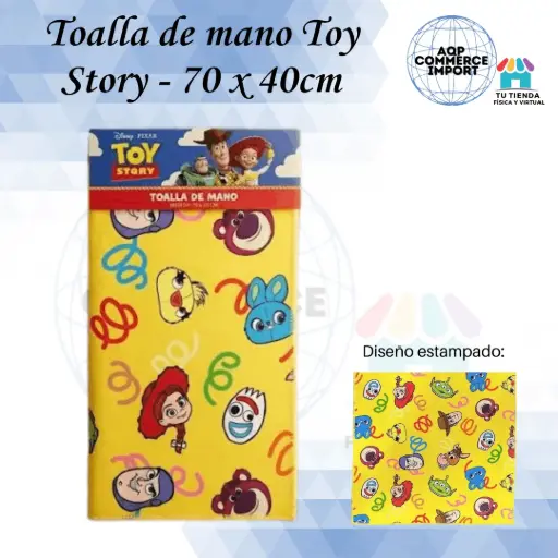 TOALLA DE MANO TOY STORY - 70 x 40CM
