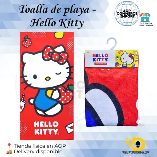 TOALLA DE PLAYA - HELLO KITTY