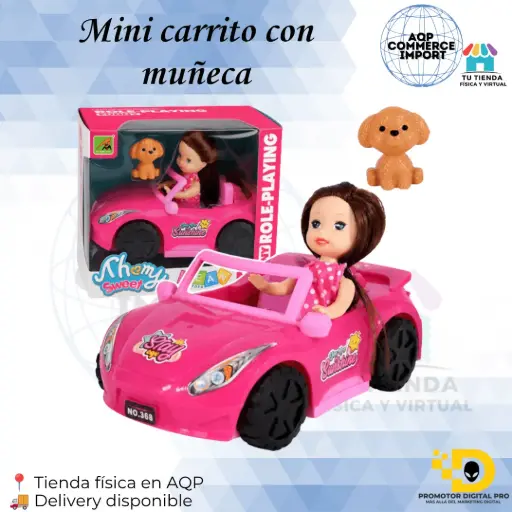 MINI CARRITO CON MUÑECA